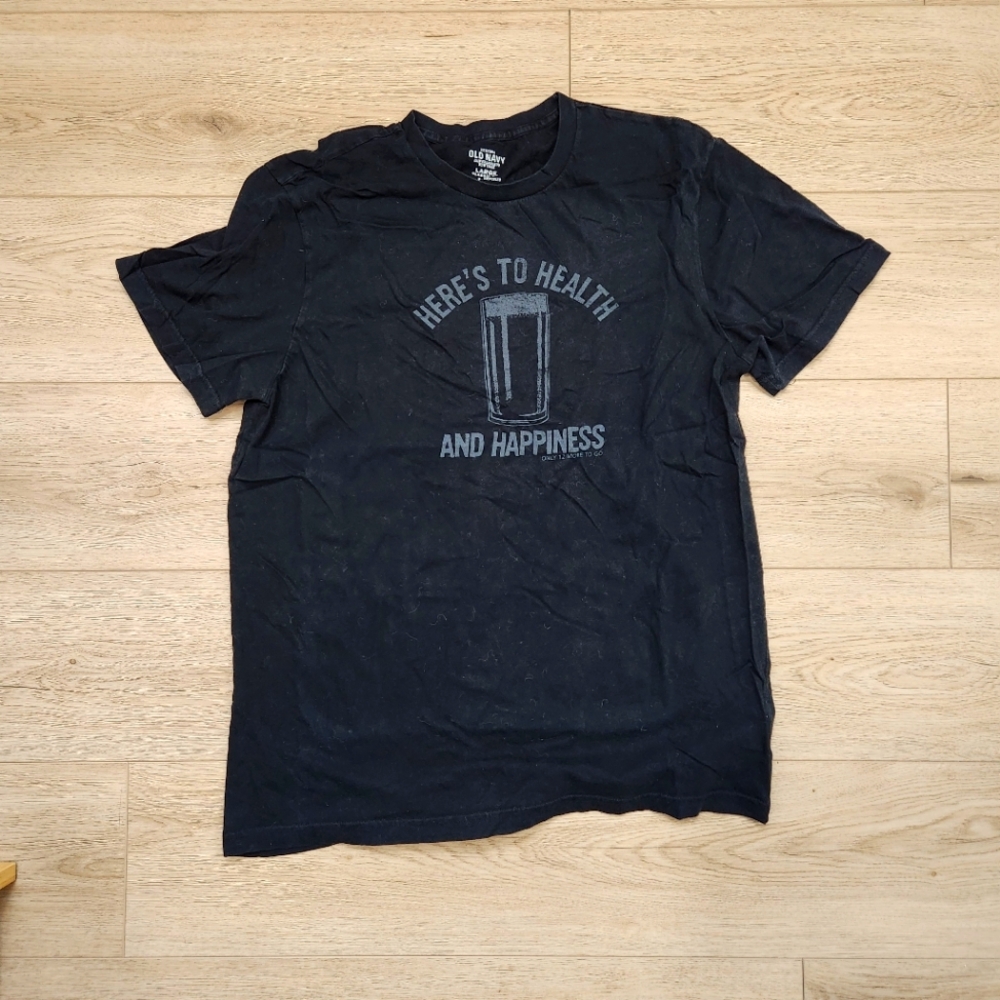 Vintage Old Navy Cotton T-Shirt, Large, Classic Fit